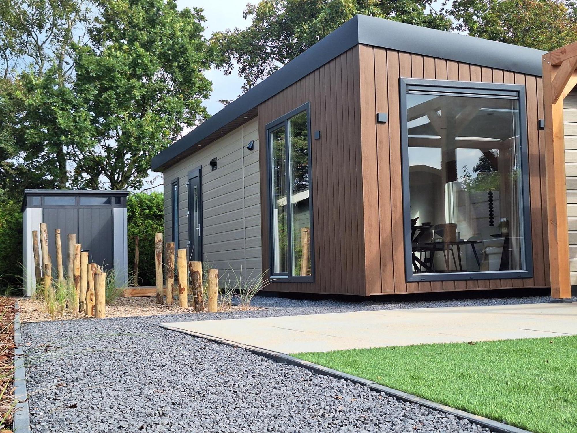 'Relax Lodge Sea' - Wellness Lodge In Zeeland - Private Sauna - Airco - Garden - Outdoor Swimming Pool - Free Wifi, Towels & Bed Linen Heinkenszand エクステリア 写真