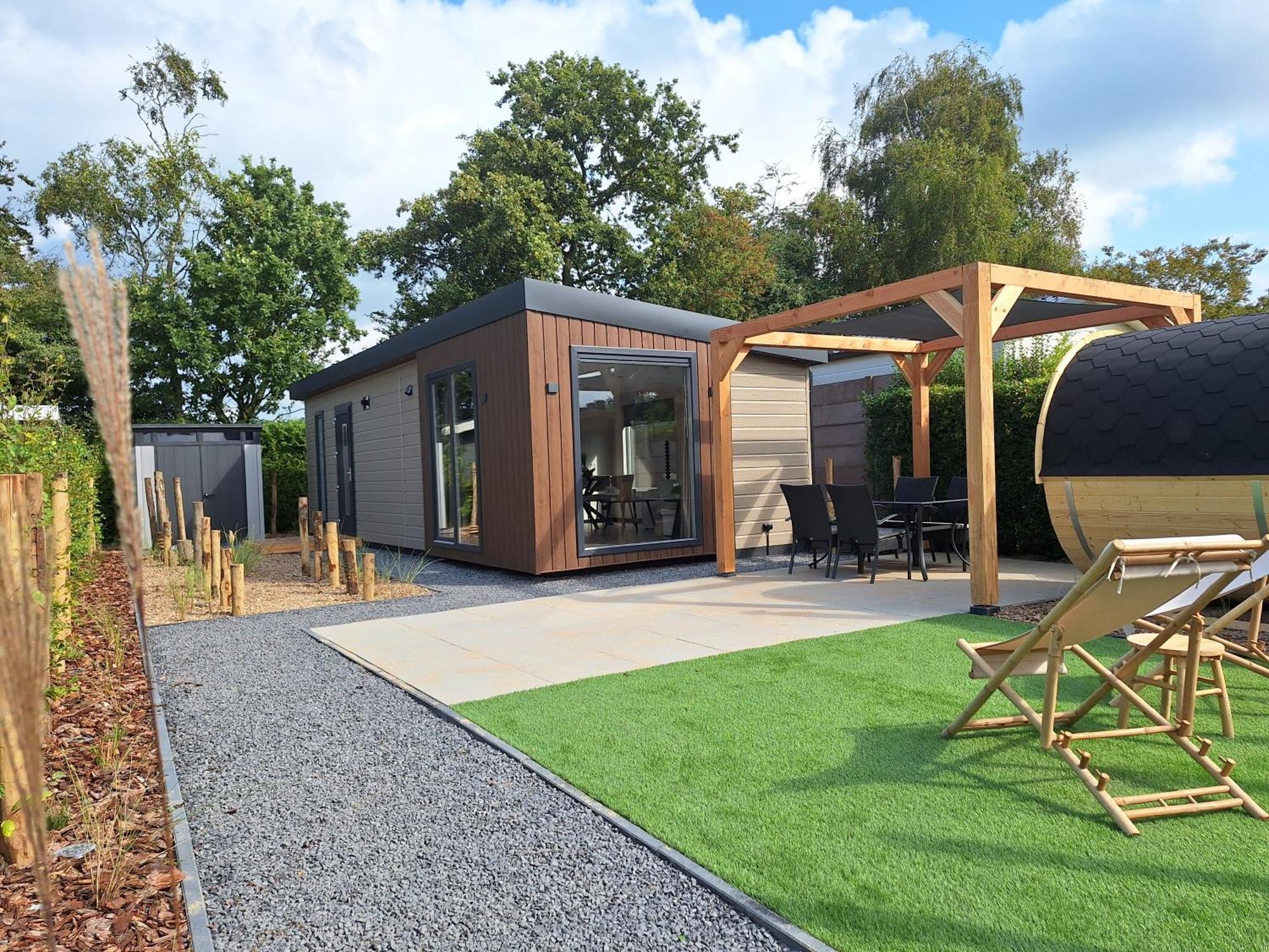 'Relax Lodge Sea' - Wellness Lodge In Zeeland - Private Sauna - Airco - Garden - Outdoor Swimming Pool - Free Wifi, Towels & Bed Linen Heinkenszand エクステリア 写真